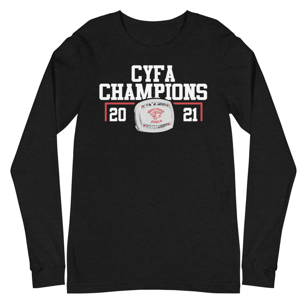 West Coast Rebels State Champions Unisex Long Sleeve Tee