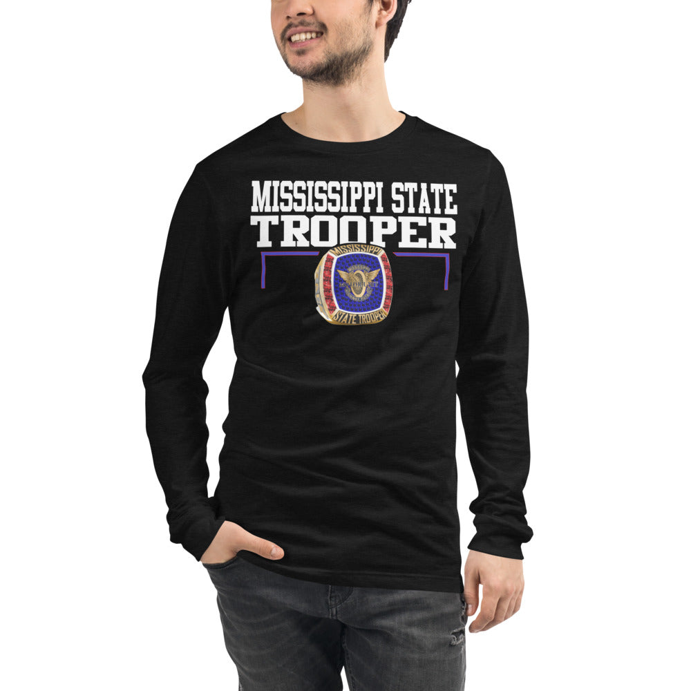 Mississippi State Trooper Gold Ring Unisex Long Sleeve Tee