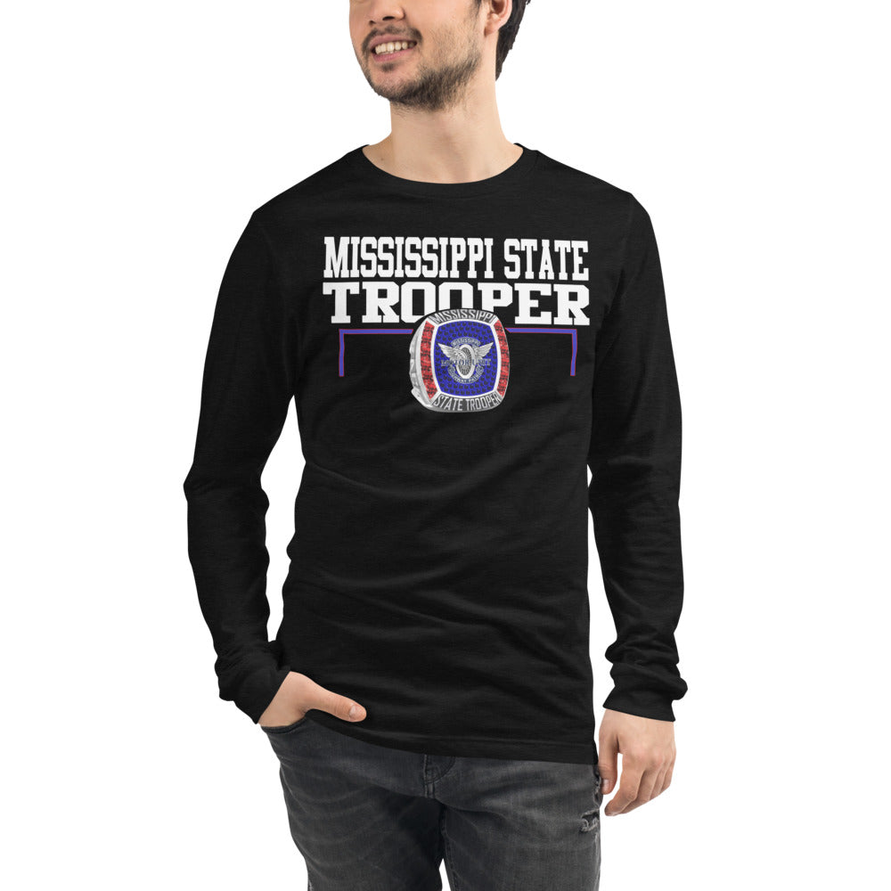 Mississippi State Trooper Silver Ring Unisex Long Sleeve Tee