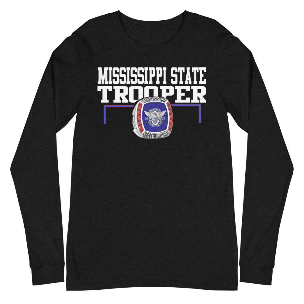 Mississippi State Trooper Silver Ring Unisex Long Sleeve Tee