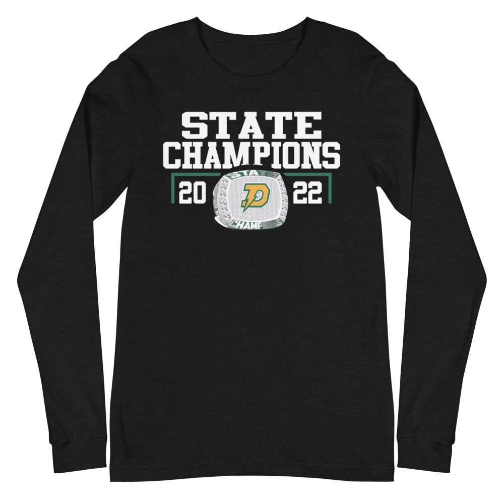 H H Dow High School Hockey State Champions Unisex Long Sleeve Tee