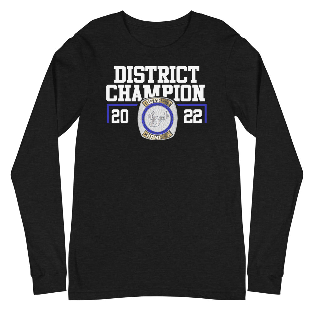 Bulls Track and Field District Champion Unisex Long Sleeve Tee