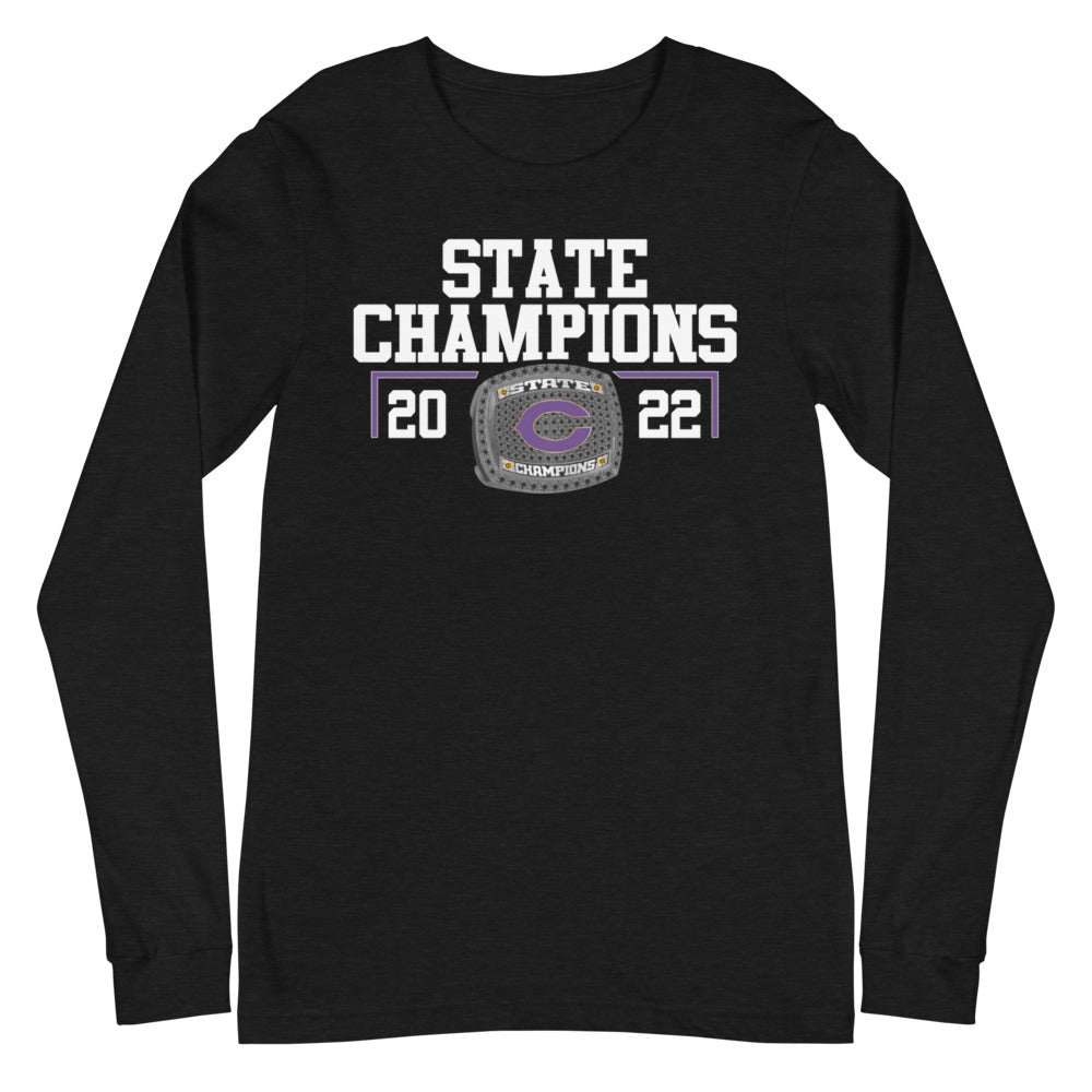 Chickasha High School 2022 State Championship Ring Unisex Long Sleeve Tee