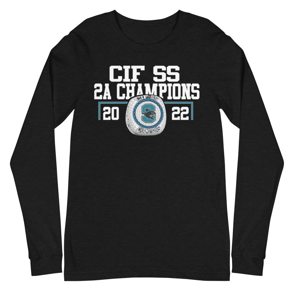 Santiago High School 2022 Championship Ring Unisex Long Sleeve Tee