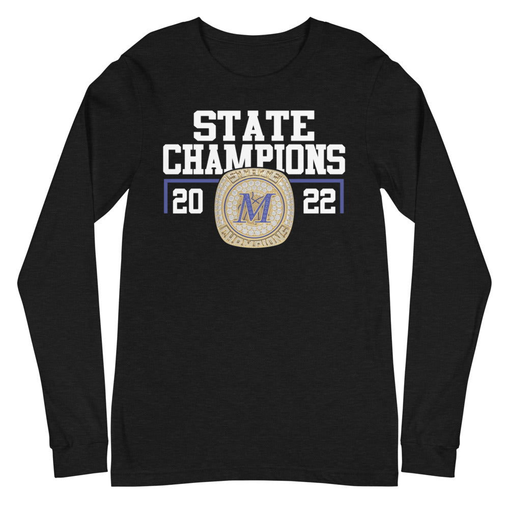 Meridian High School State Champions Unisex Long Sleeve Tee
