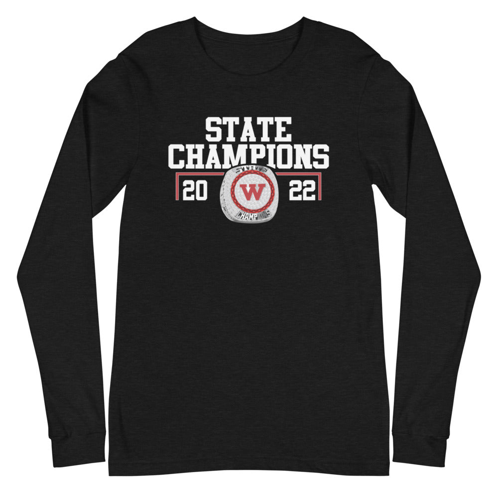 Western High School 2022 State Championship Ring Unisex Long Sleeve Tee