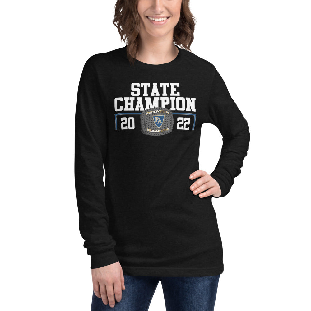 Pulaski Academy 2022 State Championship Ring Unisex Long Sleeve Tee