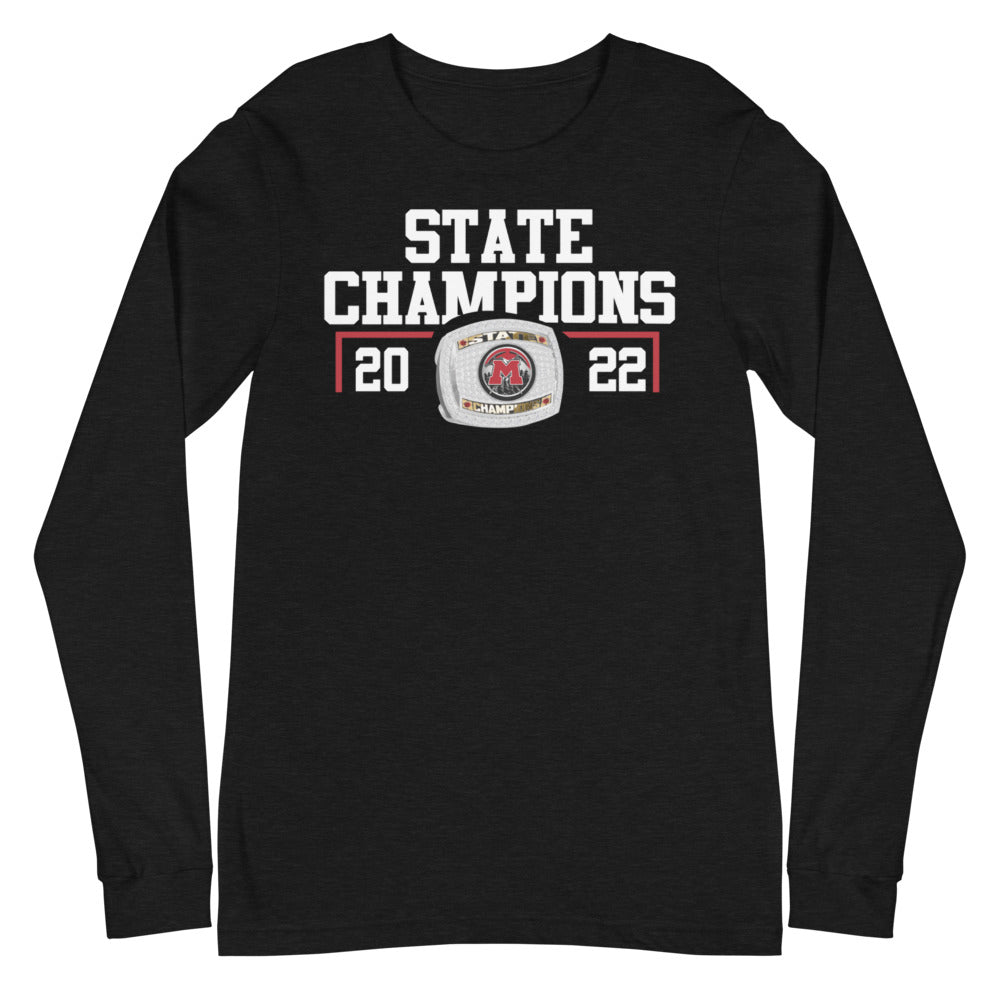 Berlin-Gorham Co-Op State Champions Unisex Long Sleeve Tee