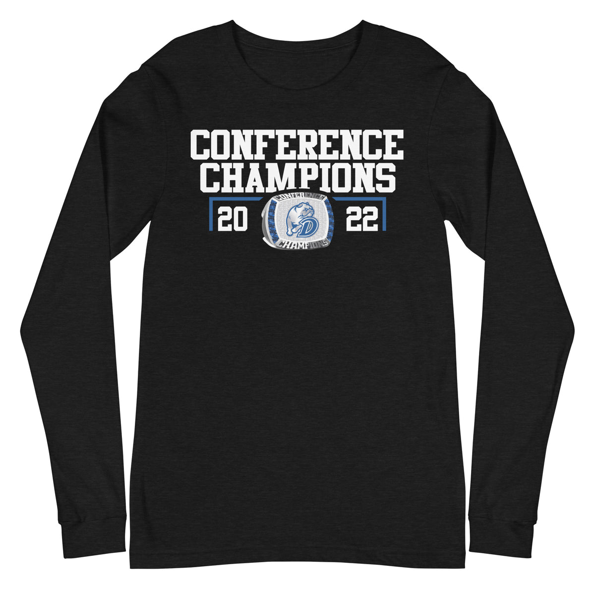 Drake University 2022 Conference Championship Ring Unisex Long Sleeve Tee