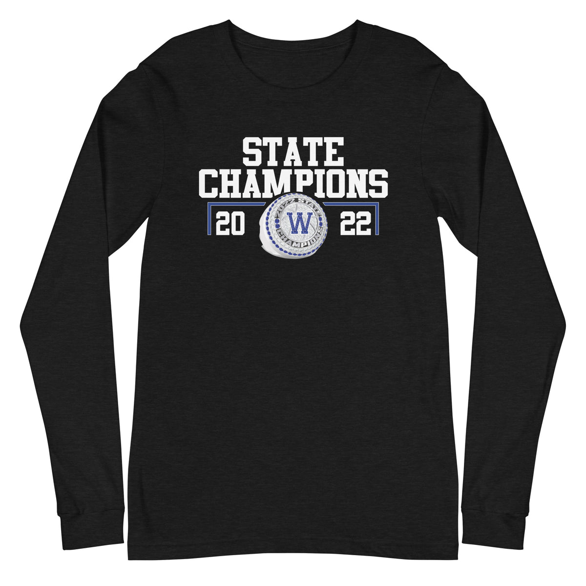 Westfield High School 2022 State Championship Ring Unisex Long Sleeve Tee
