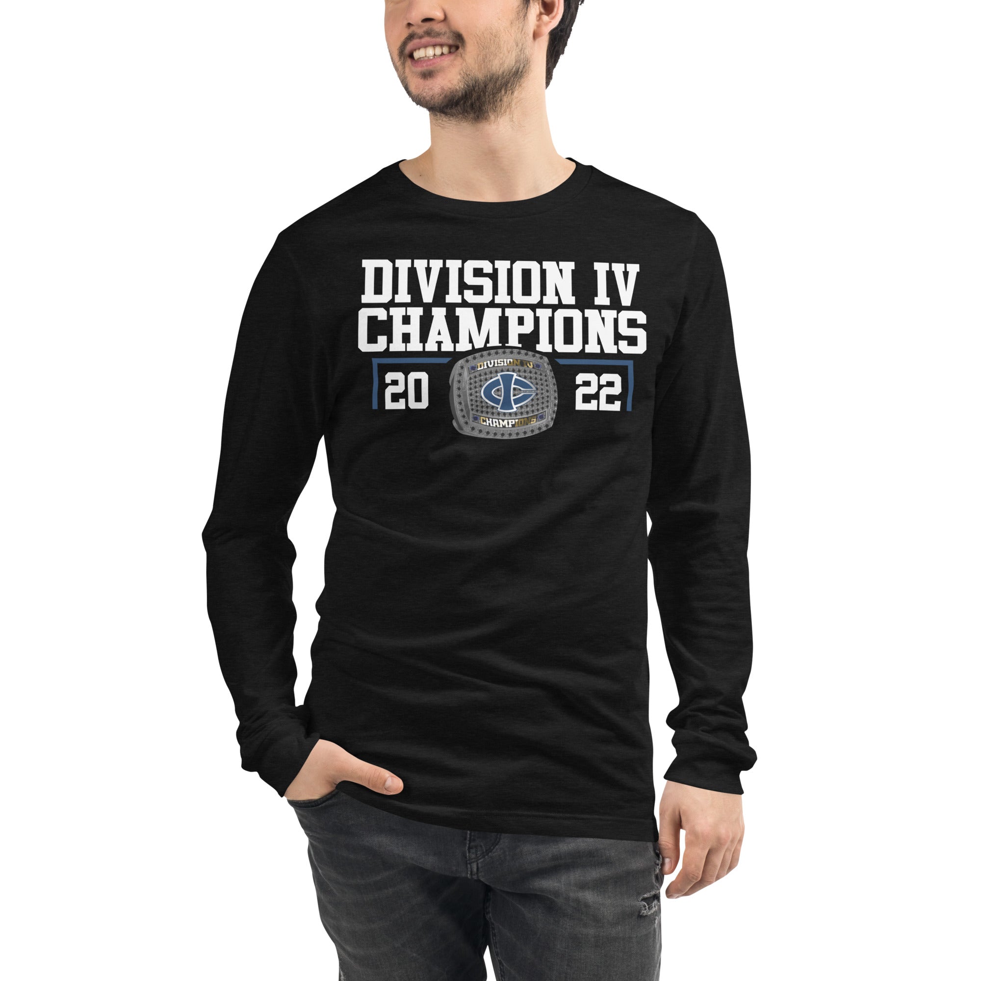 Iowa central Community College 2022 Division IV Championship Ring Unisex Long Sleeve Tee
