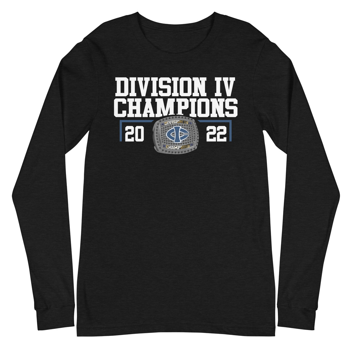 Iowa central Community College 2022 Division IV Championship Ring Unisex Long Sleeve Tee