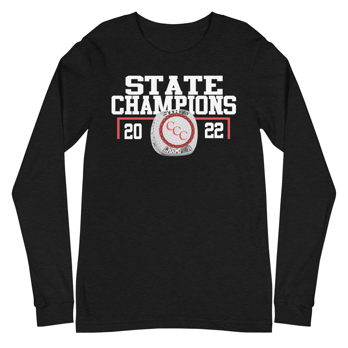 Clearwater Central Catholic High School 2022 State Championship Ring Unisex Long Sleeve Tee