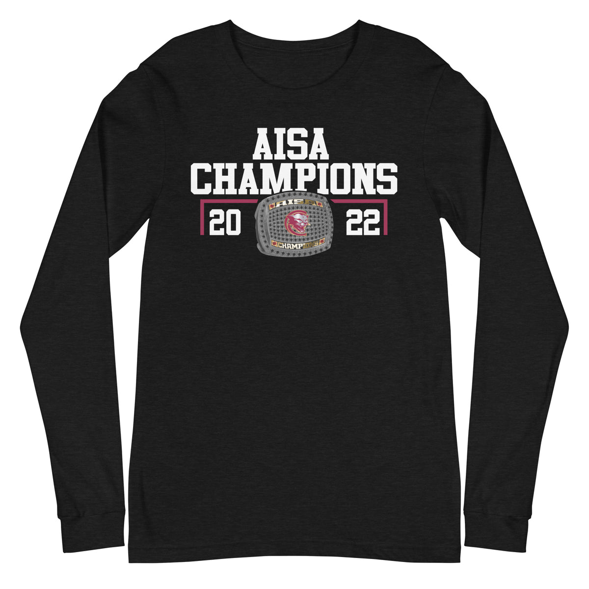 Escambia Academy Track &amp; Field 2022 AISA Championship Ring Unisex Long Sleeve Tee