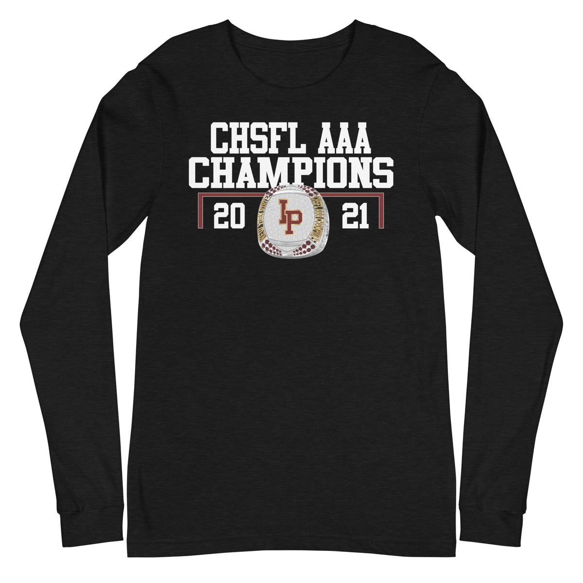 Iona Prep 2021 Football Championship Ring Unisex Long Sleeve Tee