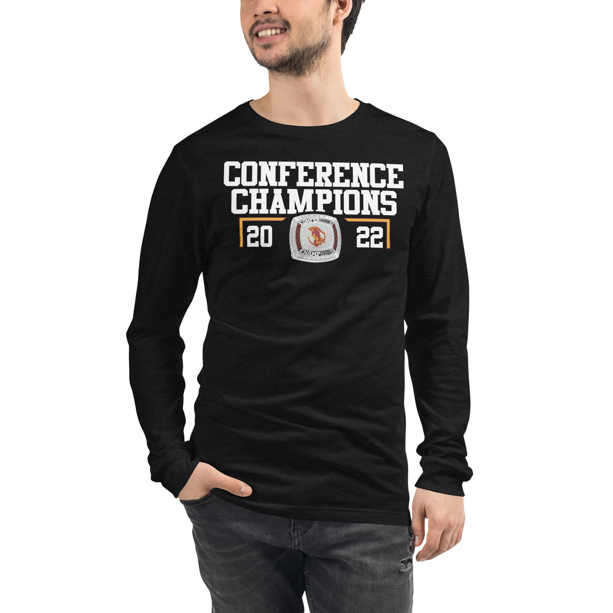 Claremont Mudd Scripps Women’s Track &amp; Field 2022 Conference Championship Ring Unisex Long Sleeve Tee