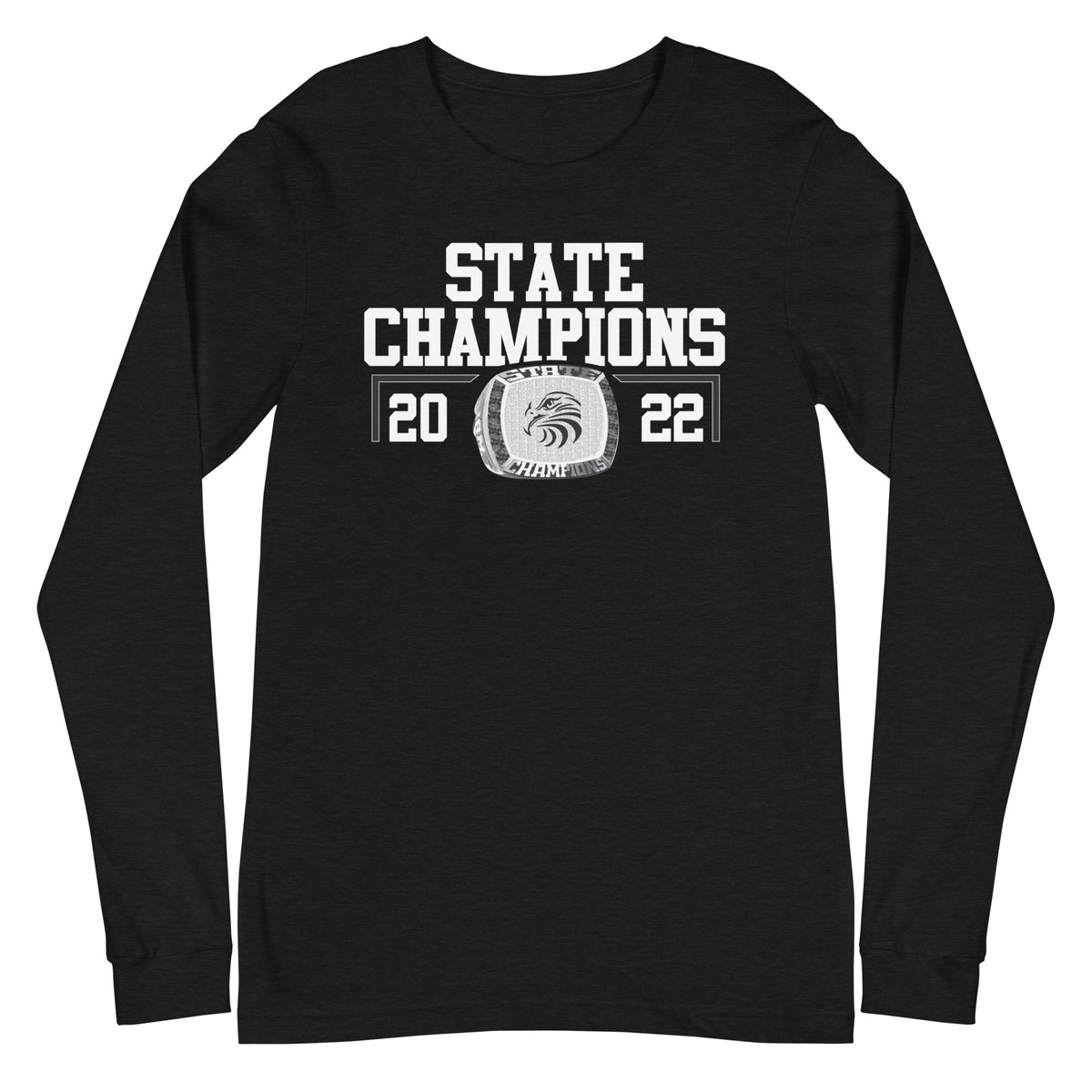 Hayfield Secondary School Track &amp; Field 2022 State Championship Ring Unisex Long Sleeve Tee
