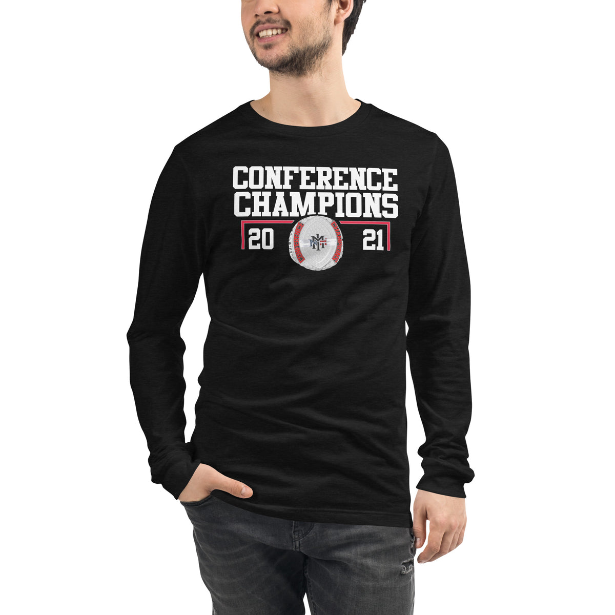 NMMI Football 2021 Conference Championship Ring Unisex Long Sleeve Tee