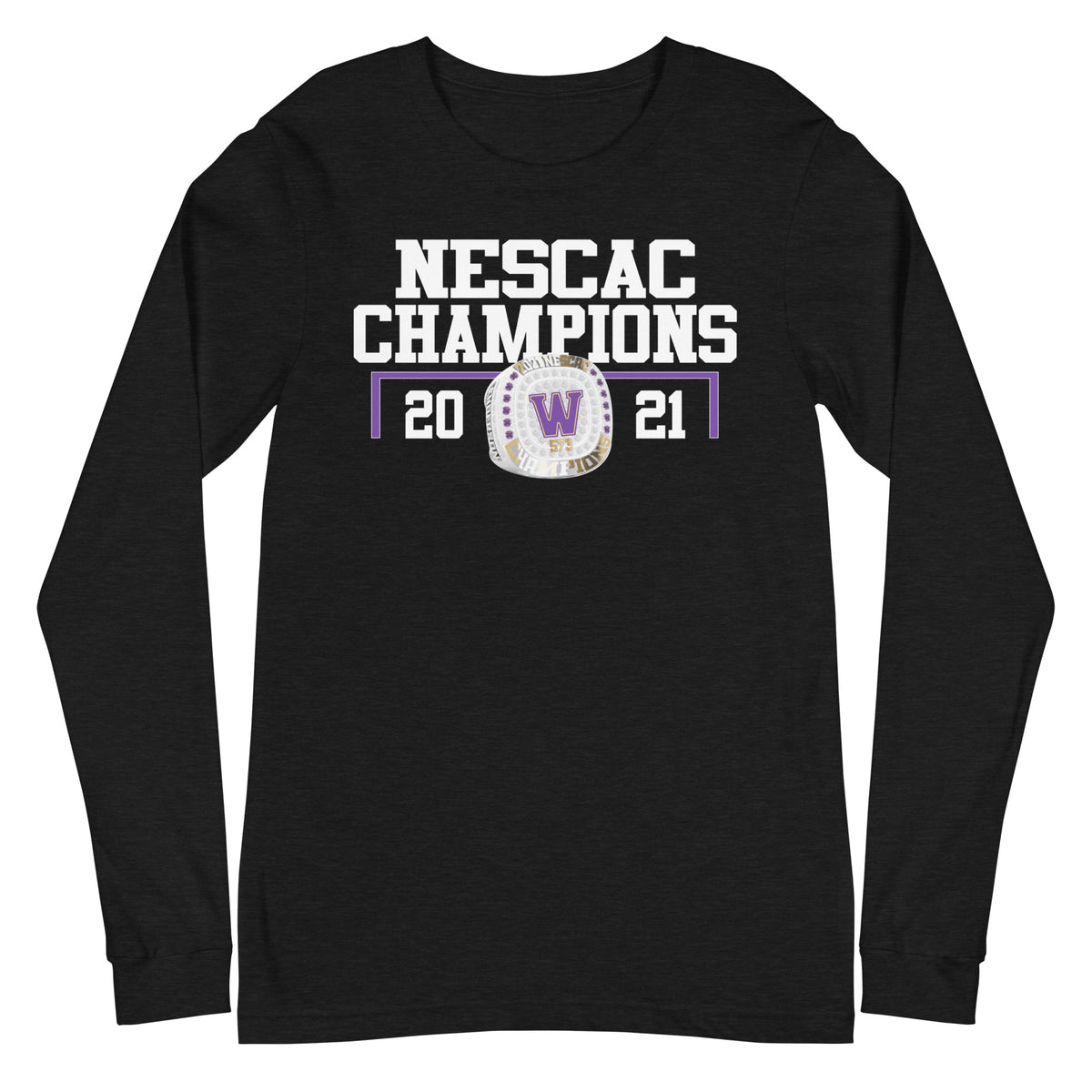 Williams Football 2022 NESCAC Championship Ring Unisex Long Sleeve Tee