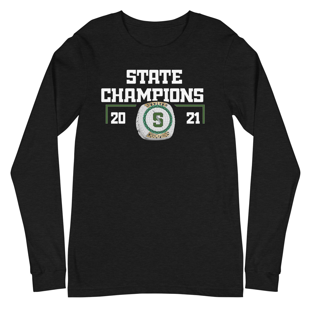 Summit High School - La Bend Pine 2021 State Championship Ring Unisex Long Sleeve Tee