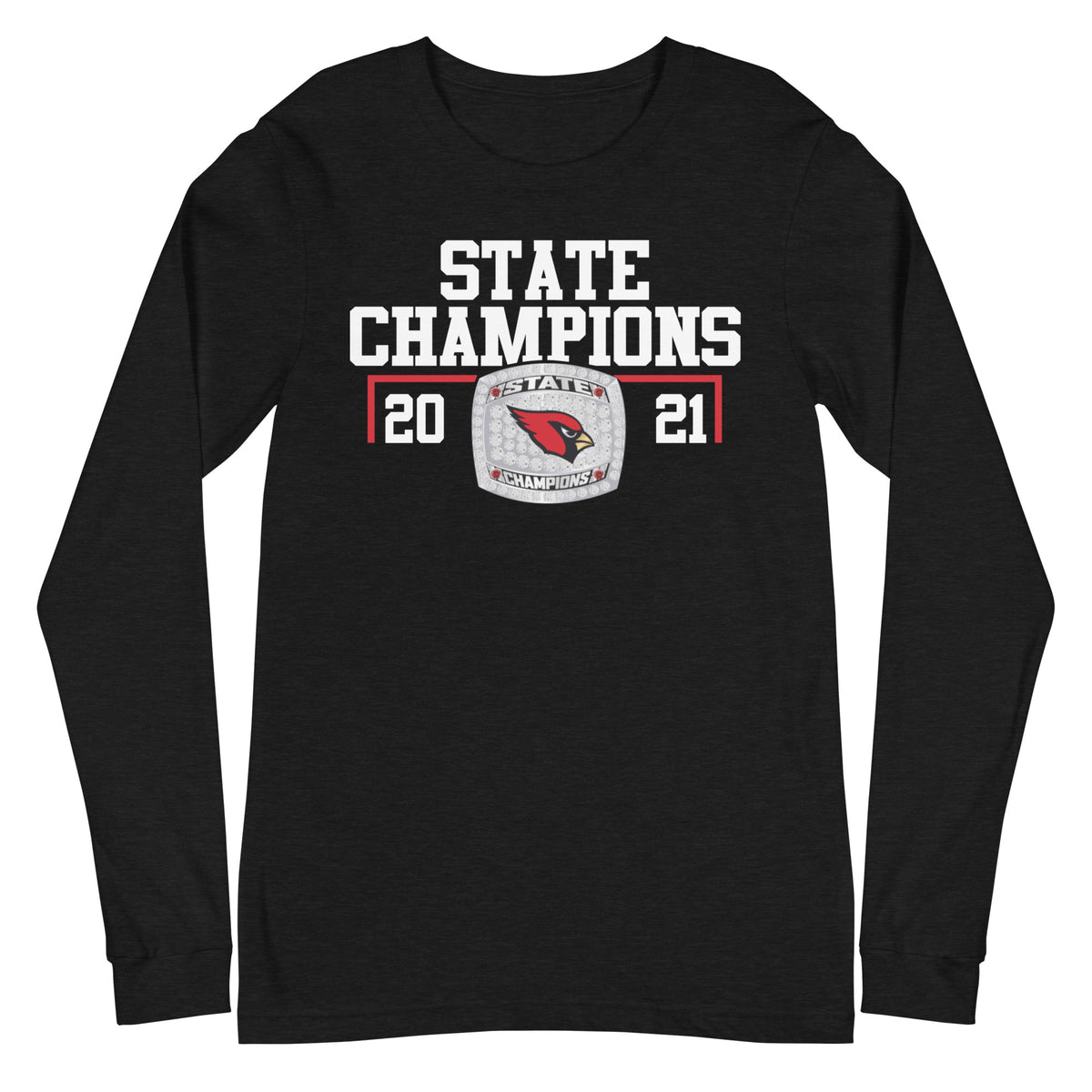Collinsville High School 2021 State Championship Ring Unisex Long Sleeve Tee
