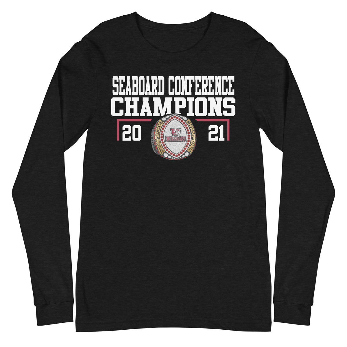 Thaddeus Stevens College Football 2021 Conference Blackcast Championship Ring Unisex Long Sleeve Tee