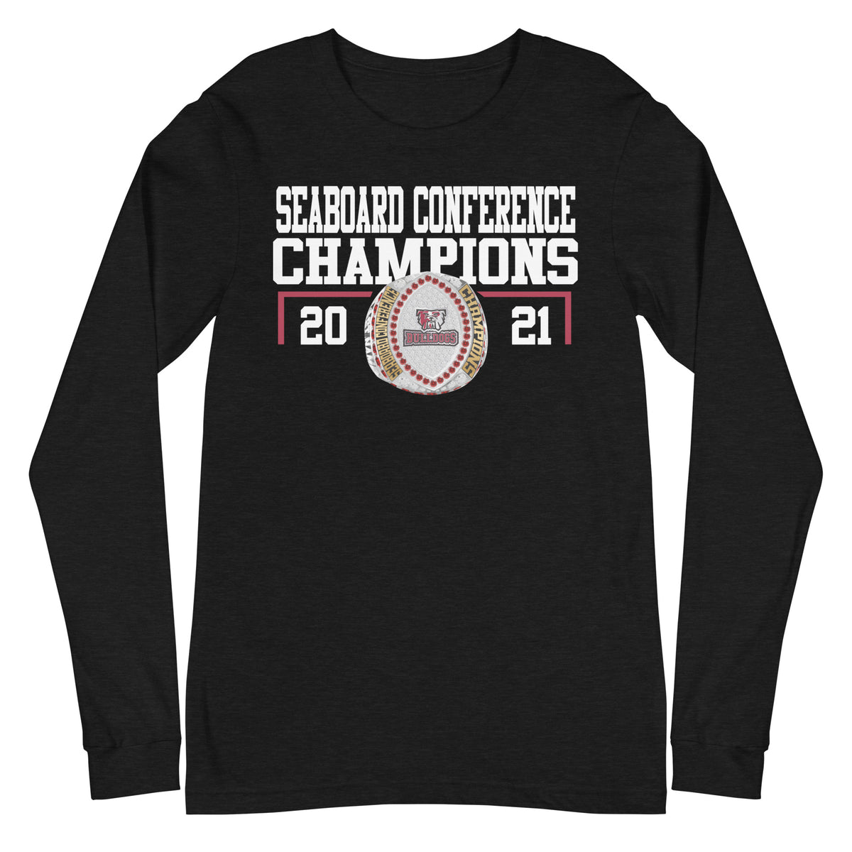 Thaddeus Stevens College Football 2021 Conference Silver Finish Championship Ring Unisex Long Sleeve Tee