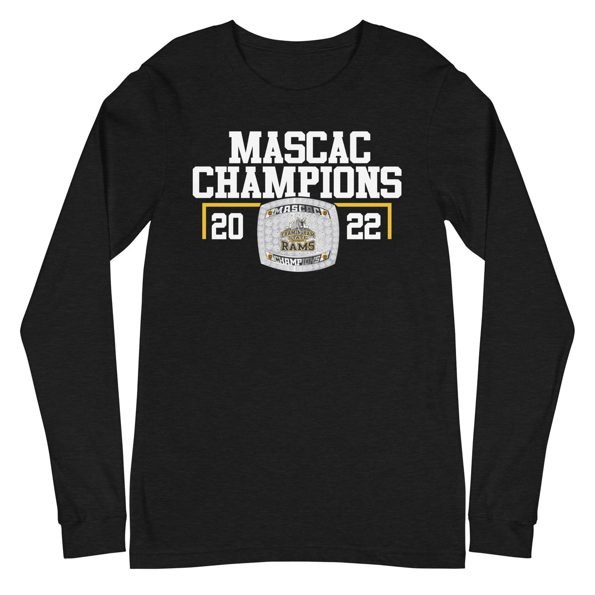 Framingham State University Women’s Basketball 2022 MASCAC Championship Ring Unisex Long Sleeve Tee
