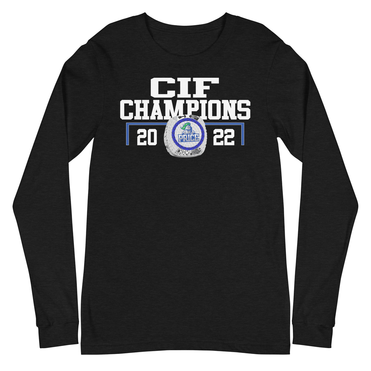 Frederick KC Price III Christian High School CIF Champions Unisex Long Sleeve Tee