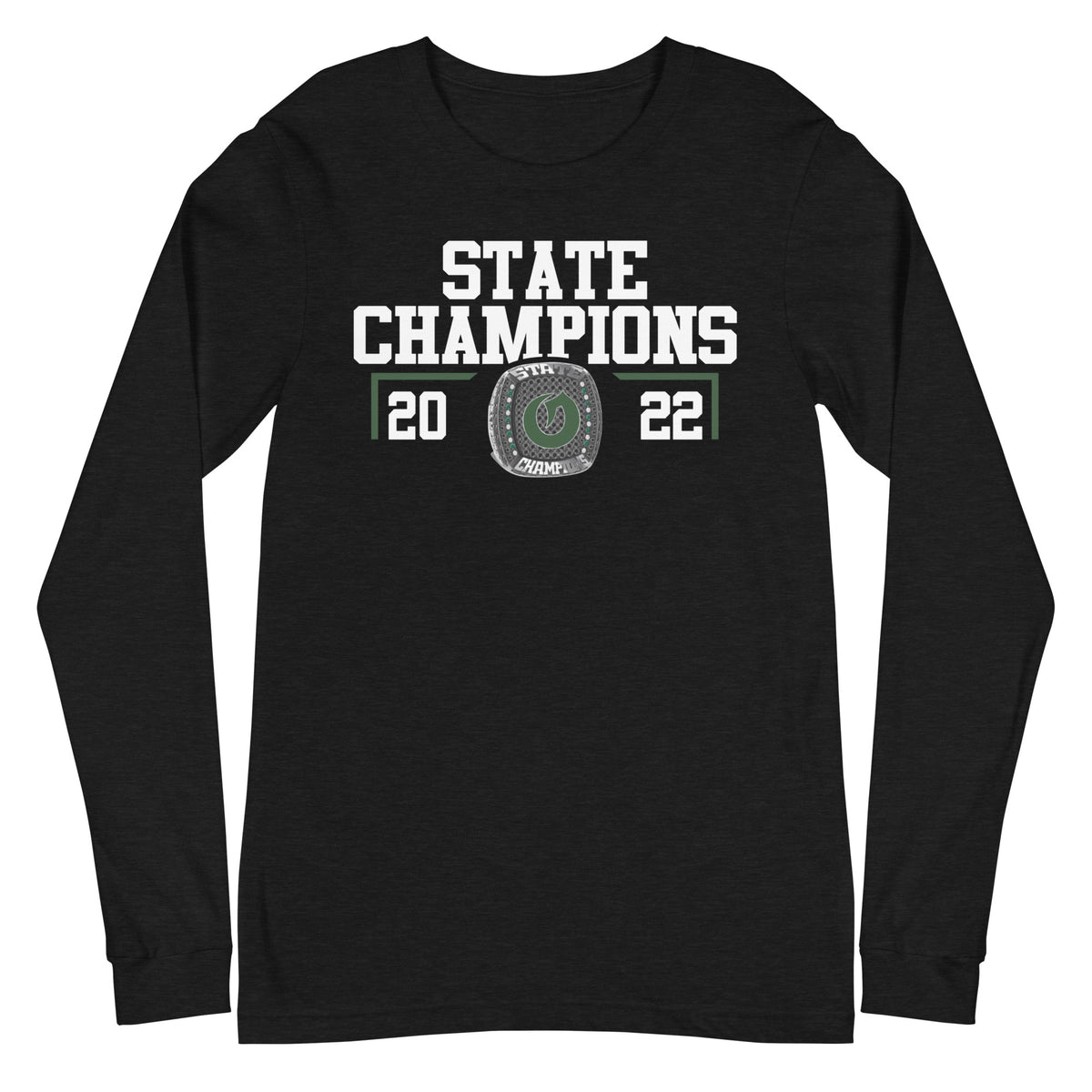 Olympus High School Swimming &amp; Diving 2022 State Championship Ring Unisex Long Sleeve Tee