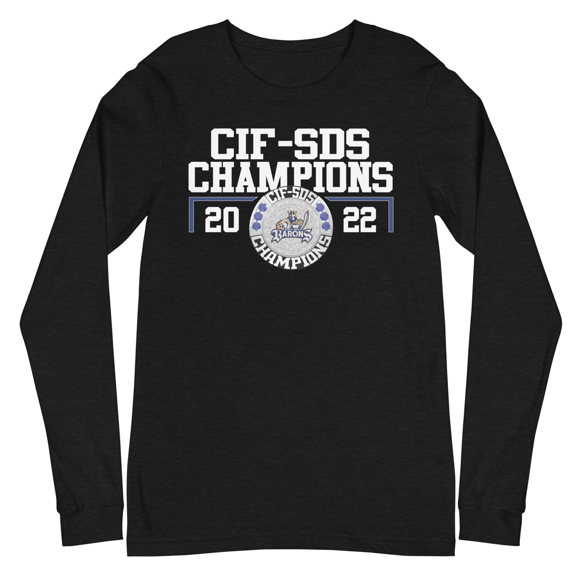 Bonita Vista Women’s Water Polo 2022 CIF-SDS Championship Ring Unisex Long Sleeve Tee