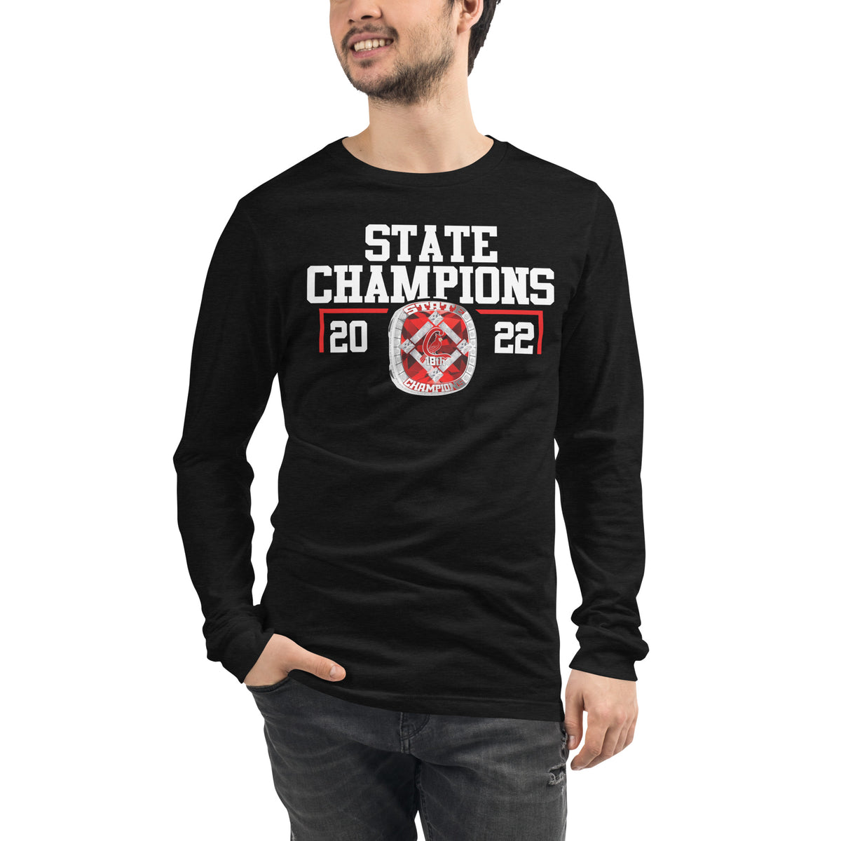 Eunice High School Baseball 2022 State Championship Ring Unisex Long Sleeve Tee