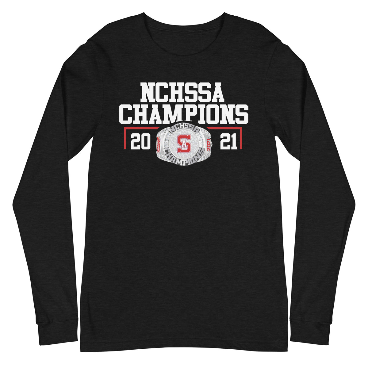 Southern Alamance Cheer 2021 NCHSSA Championship Ring Unisex Long Sleeve Tee
