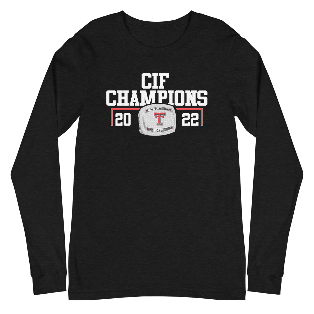 Taft Charter High School Women’s Volleyball 2021 Championship Ring Unisex Long Sleeve Tee