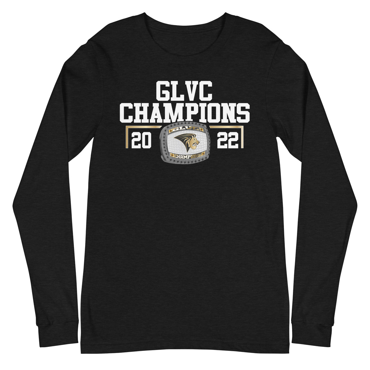 Lindenwood University GLVC Champions Unisex Long Sleeve Tee