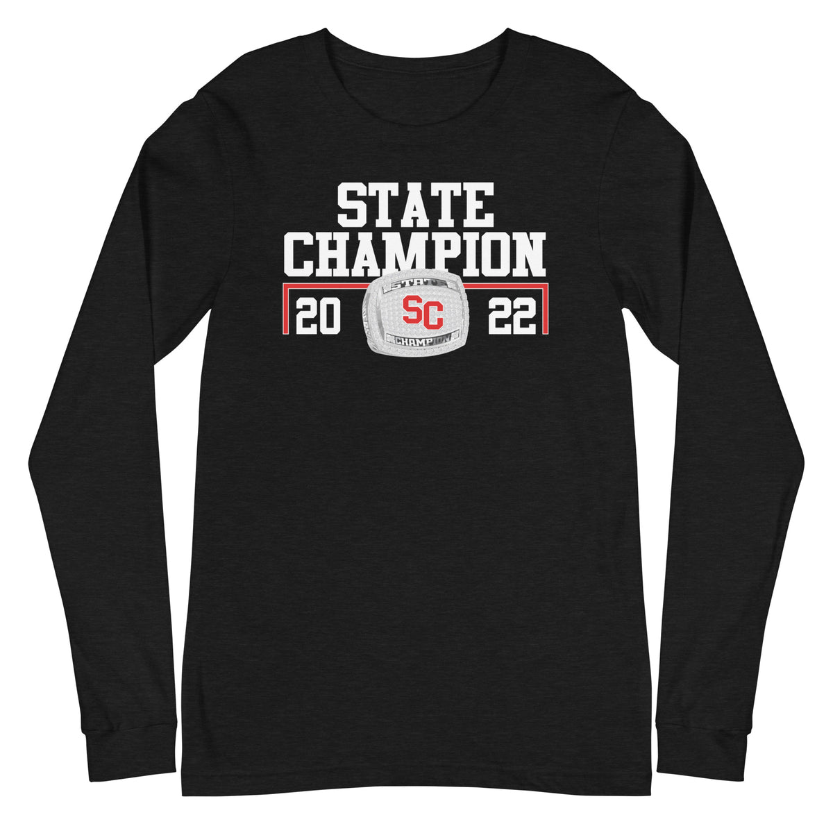 Social Circle High School Wrestling 2022 State Championship Ring Unisex Long Sleeve Tee