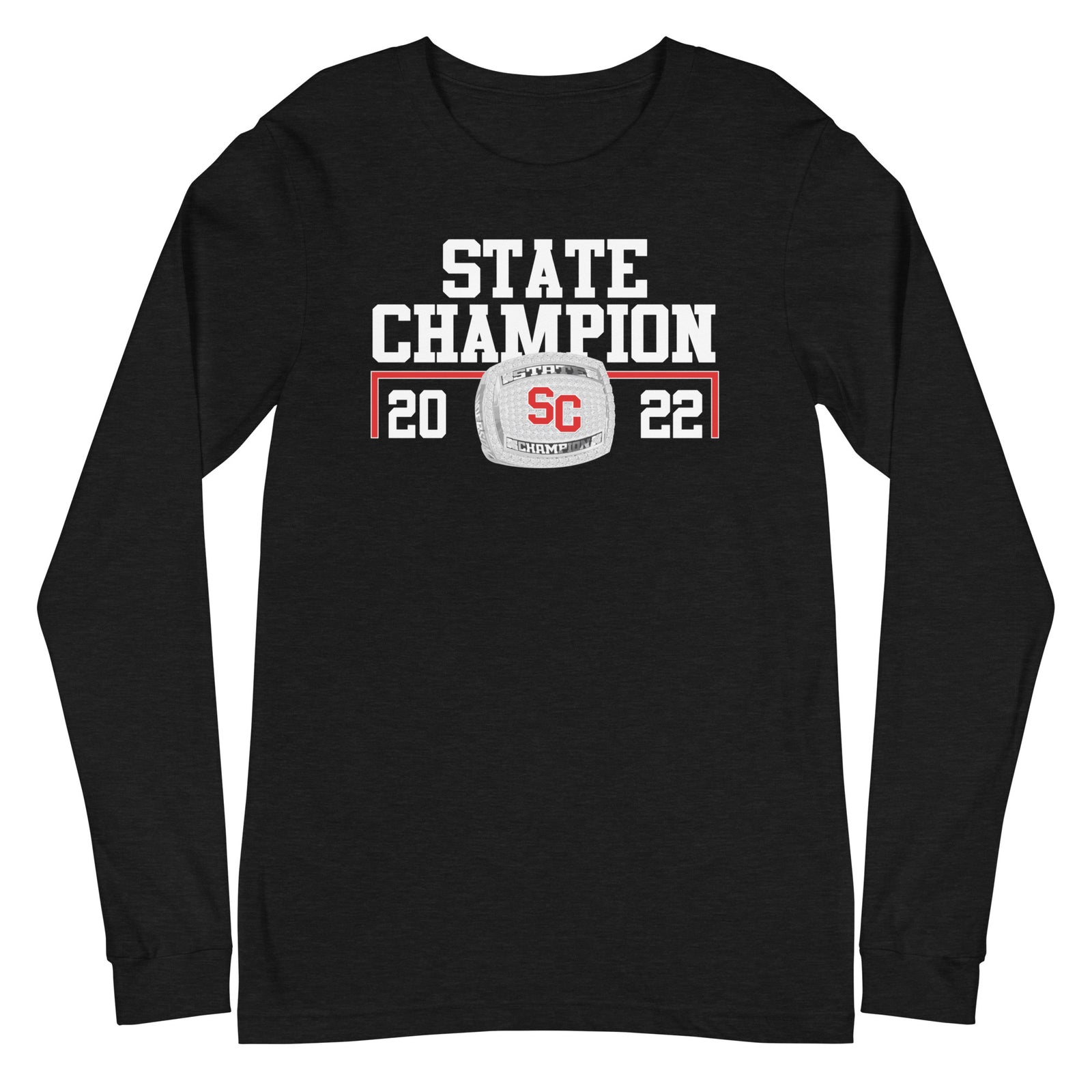 Social Circle High School Wrestling 2022 State Championship Ring Unisex Long Sleeve Tee