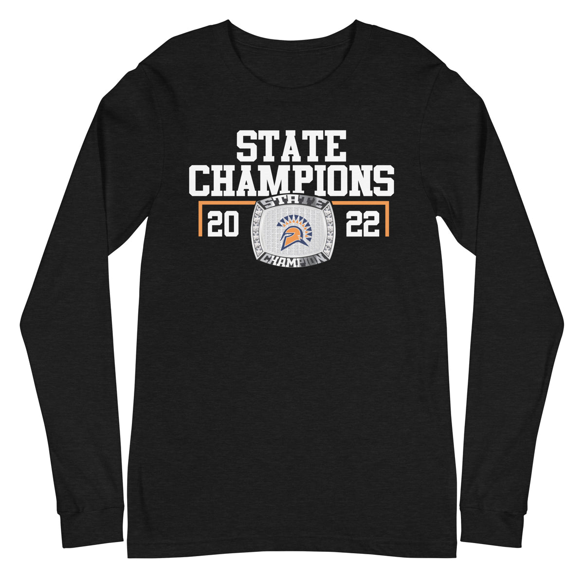 Seven Lakes High School 2022 Men’s Track and Field Championship Ring Unisex Long Sleeve Tee