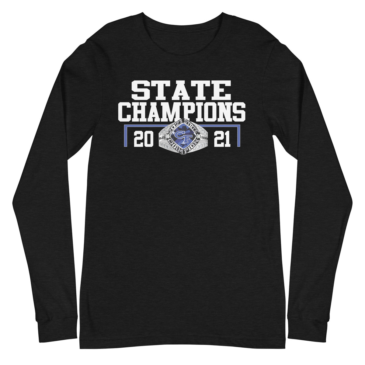 Cape Fear 2021 Women’s Tennis State Championship Ring Unisex Long Sleeve Tee