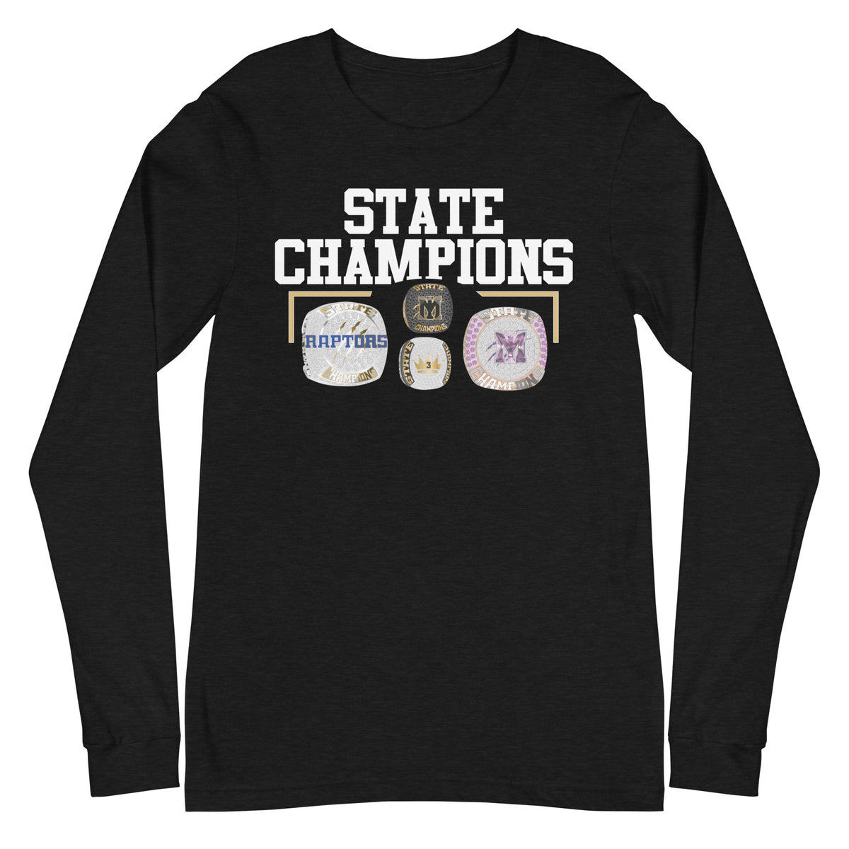 Mountain Island Charter High School 2022 Championship Rings Unisex Long Sleeve Tee