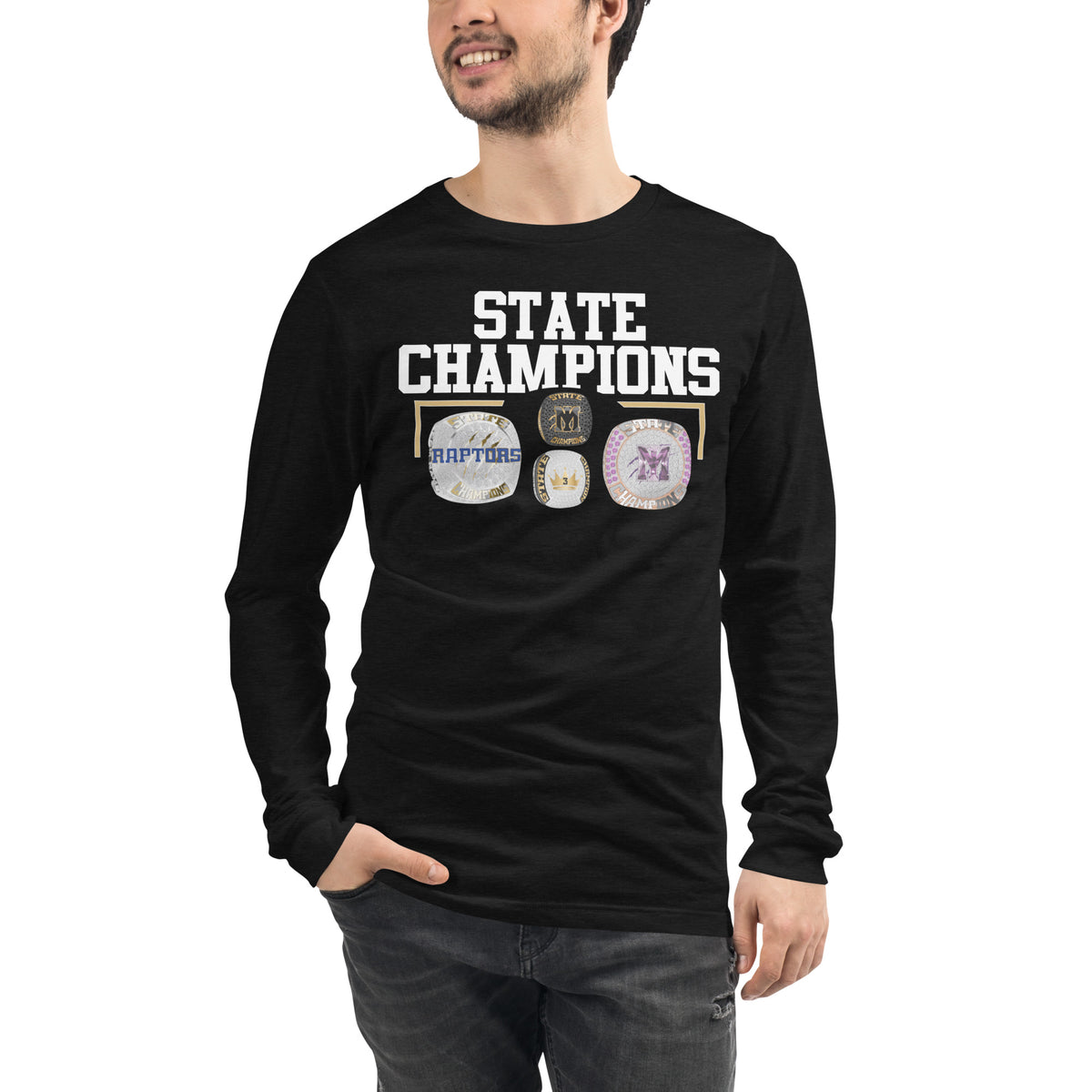 Mountain Island Charter High School 2022 Championship Rings Unisex Long Sleeve Tee