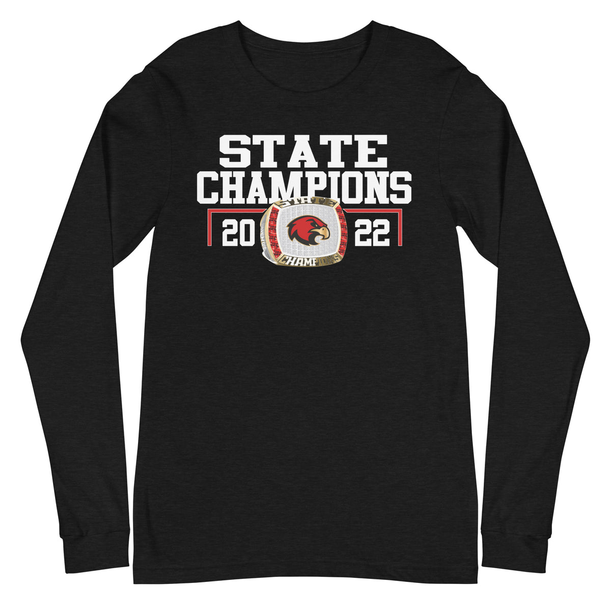 Ravenwood Lacrosse 2022 State Championship Ring Unisex Long Sleeve Tee