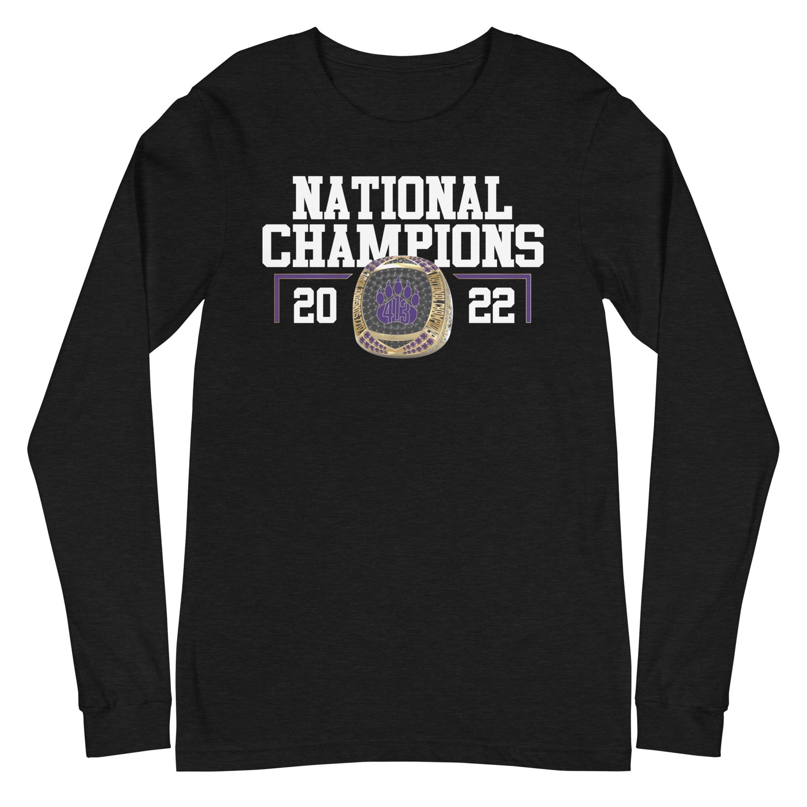 Western Mass Blitzen Bears National Champions Unisex Long Sleeve Tee