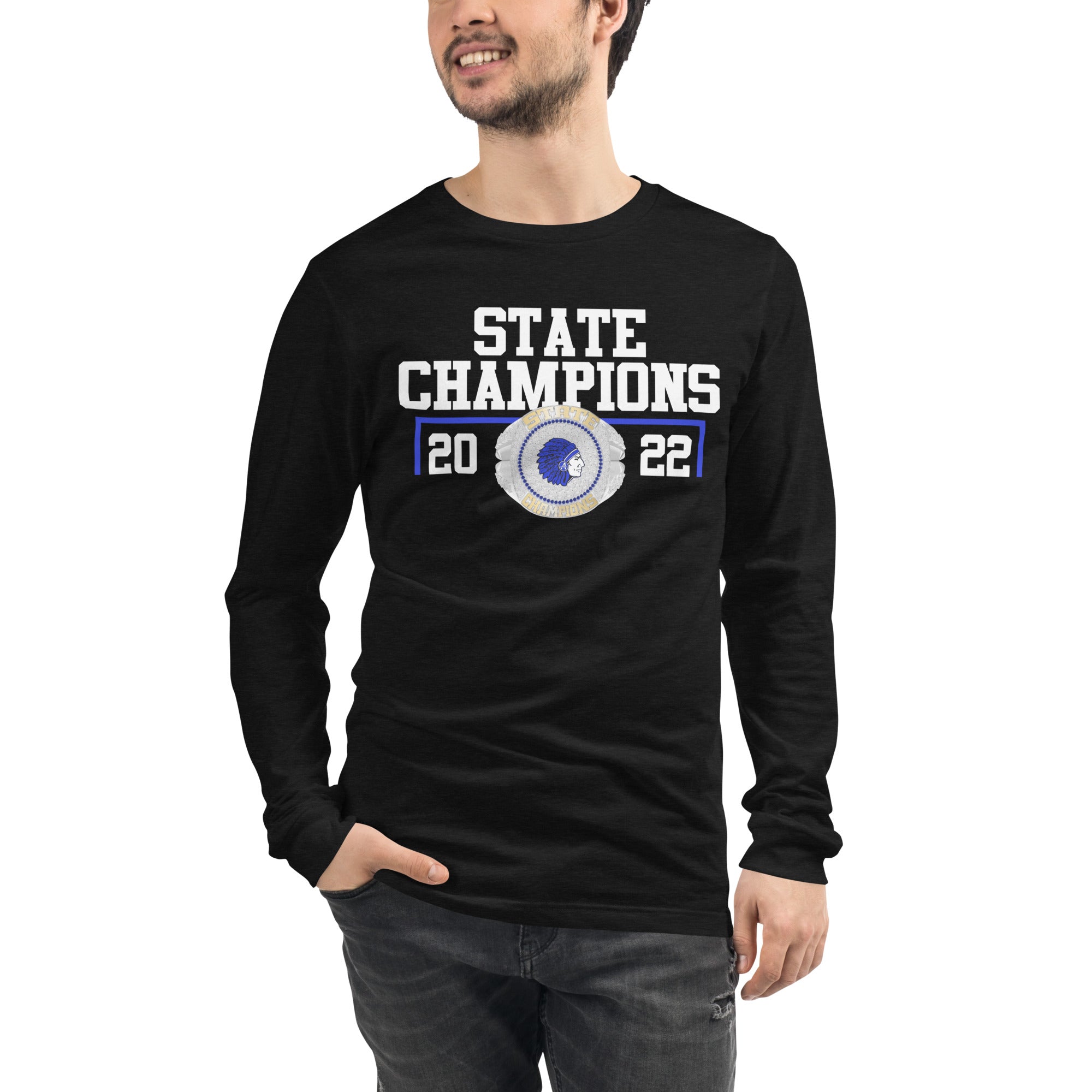Allegany High School 2022 Fashion State Championship Ring Unisex Long Sleeve Tee