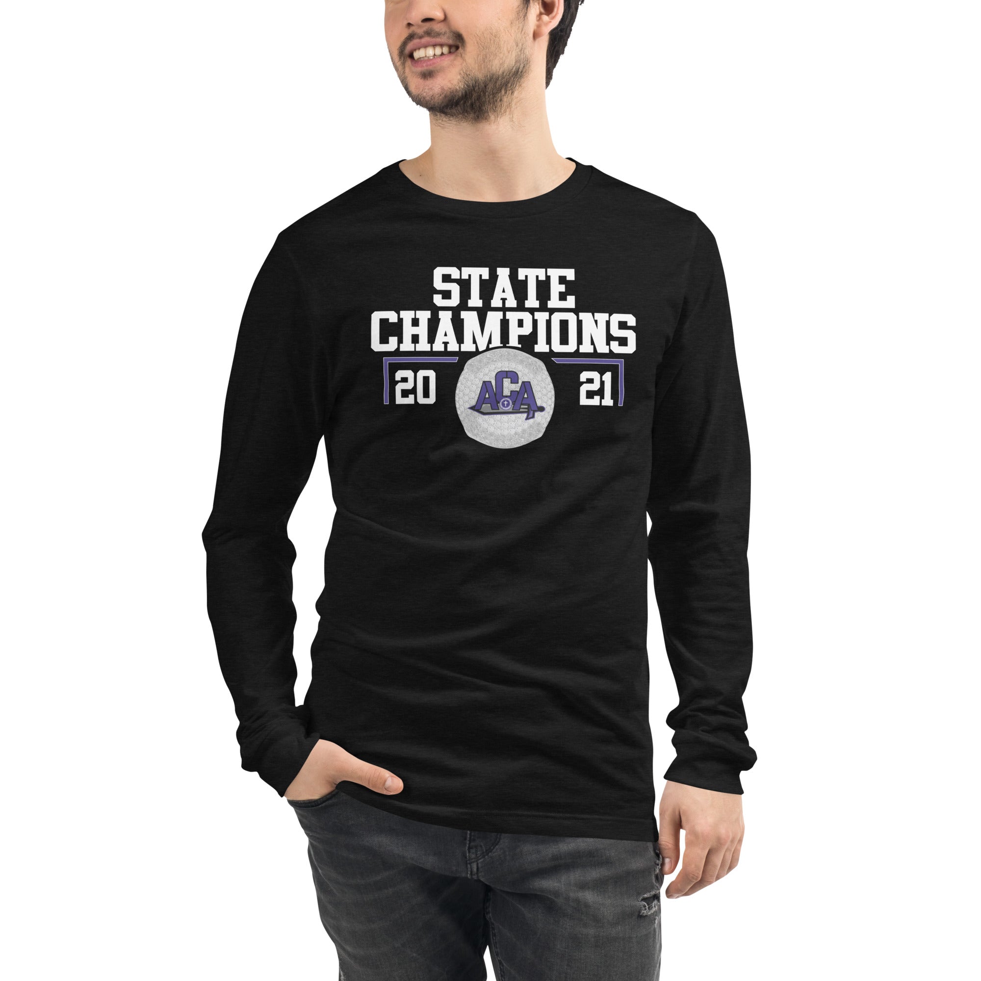 Acadiana Christian High School 2021 State Championship Ring Unisex Long Sleeve Tee