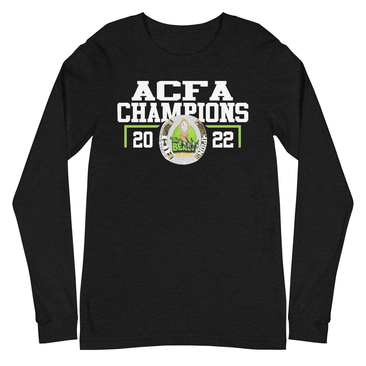 Virginia Beast 2022 ACFA Championship Ring Unisex Long Sleeve Tee