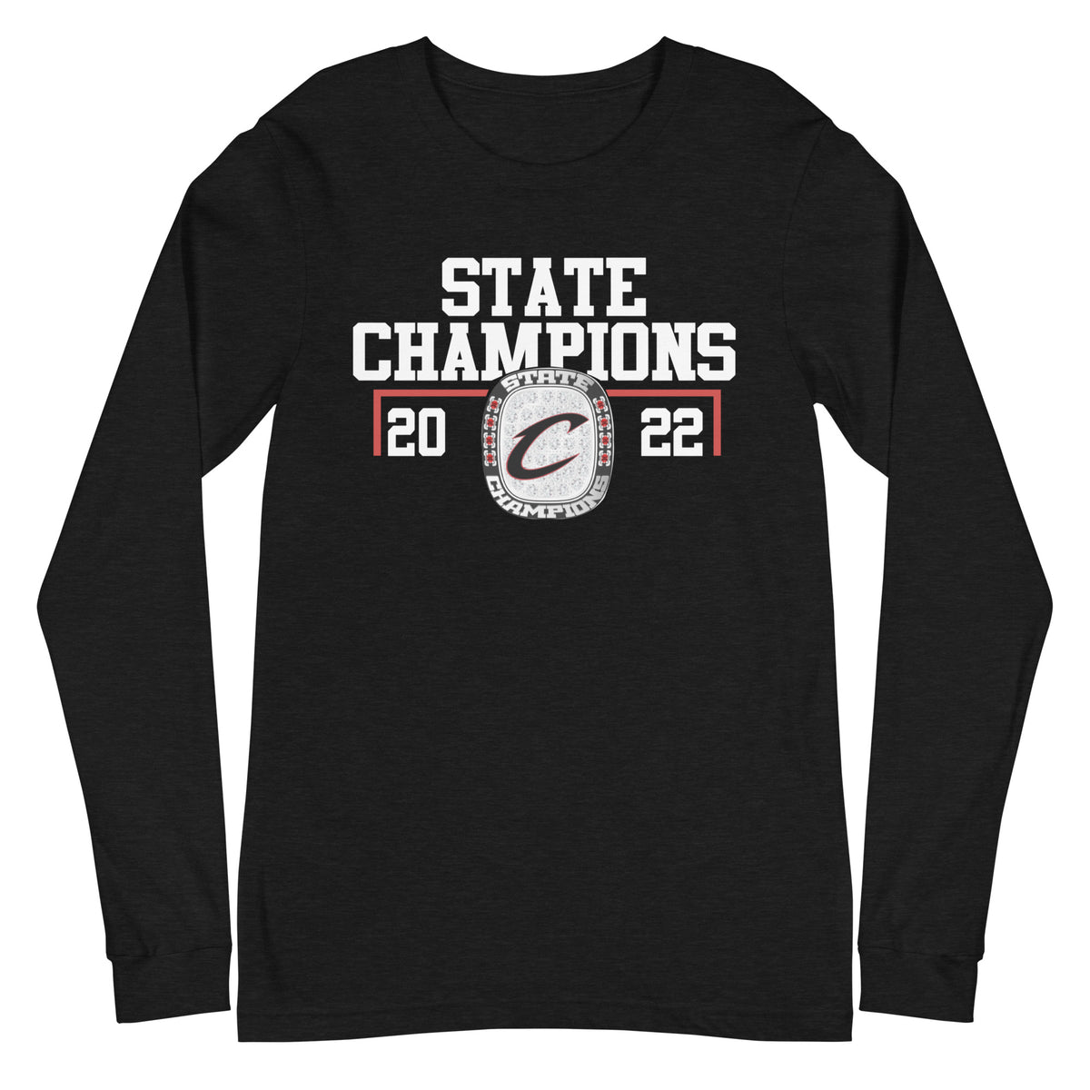 Clearfield Area Senior High School 2022 State Championship Ring Unisex Long Sleeve Tee