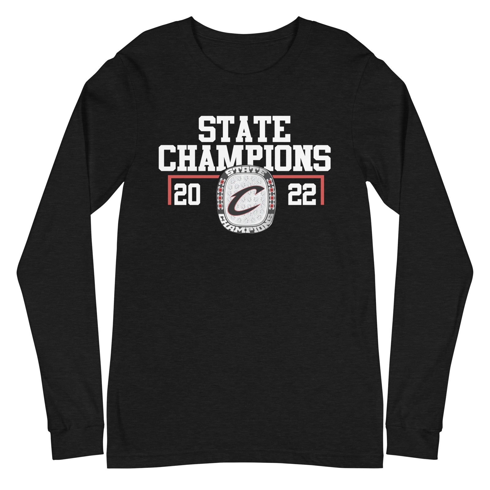 Clearfield Area Senior High School 2022 State Championship Ring Unisex Long Sleeve Tee