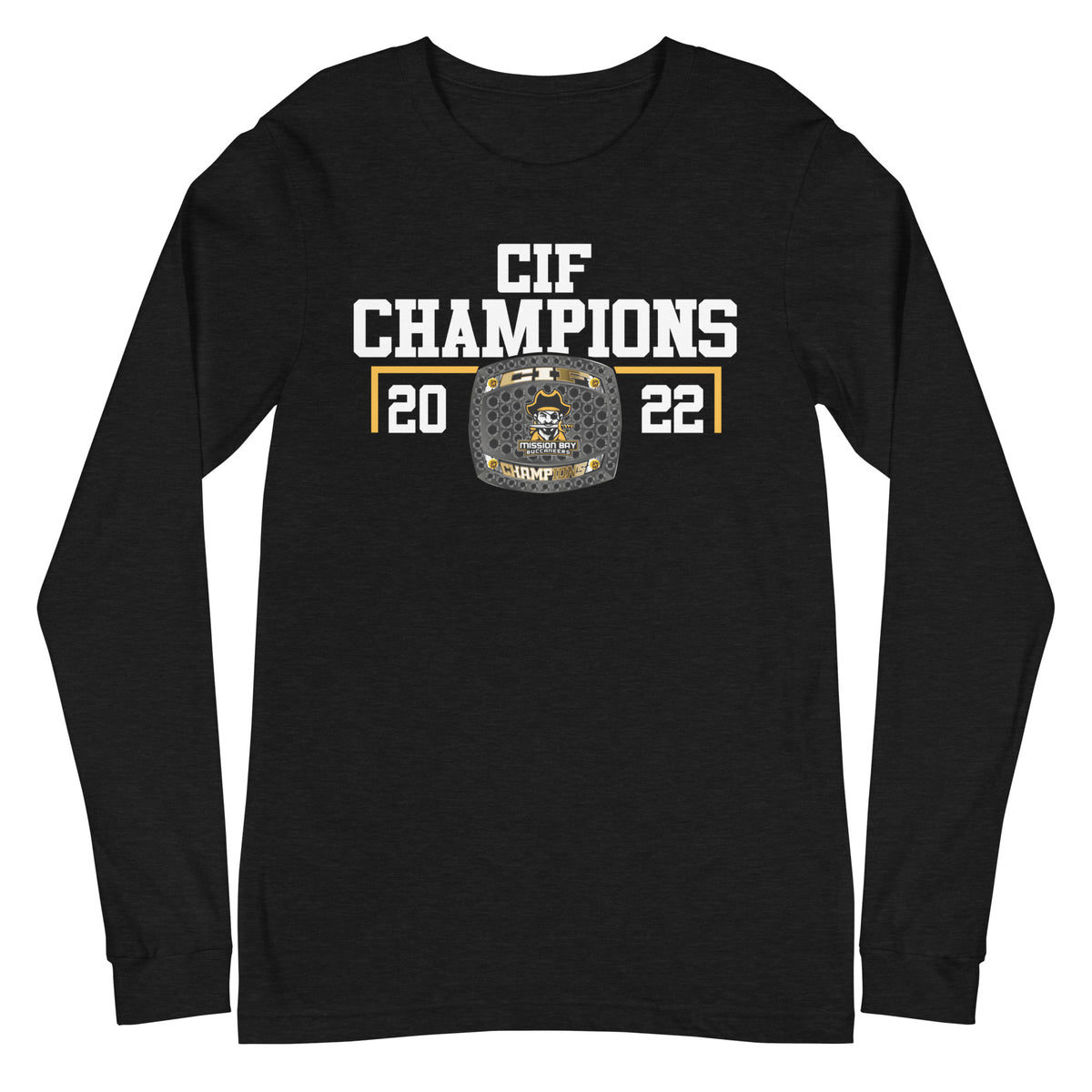 Mission Bay Track &amp; Field CIF Champions Unisex Long Sleeve Tee