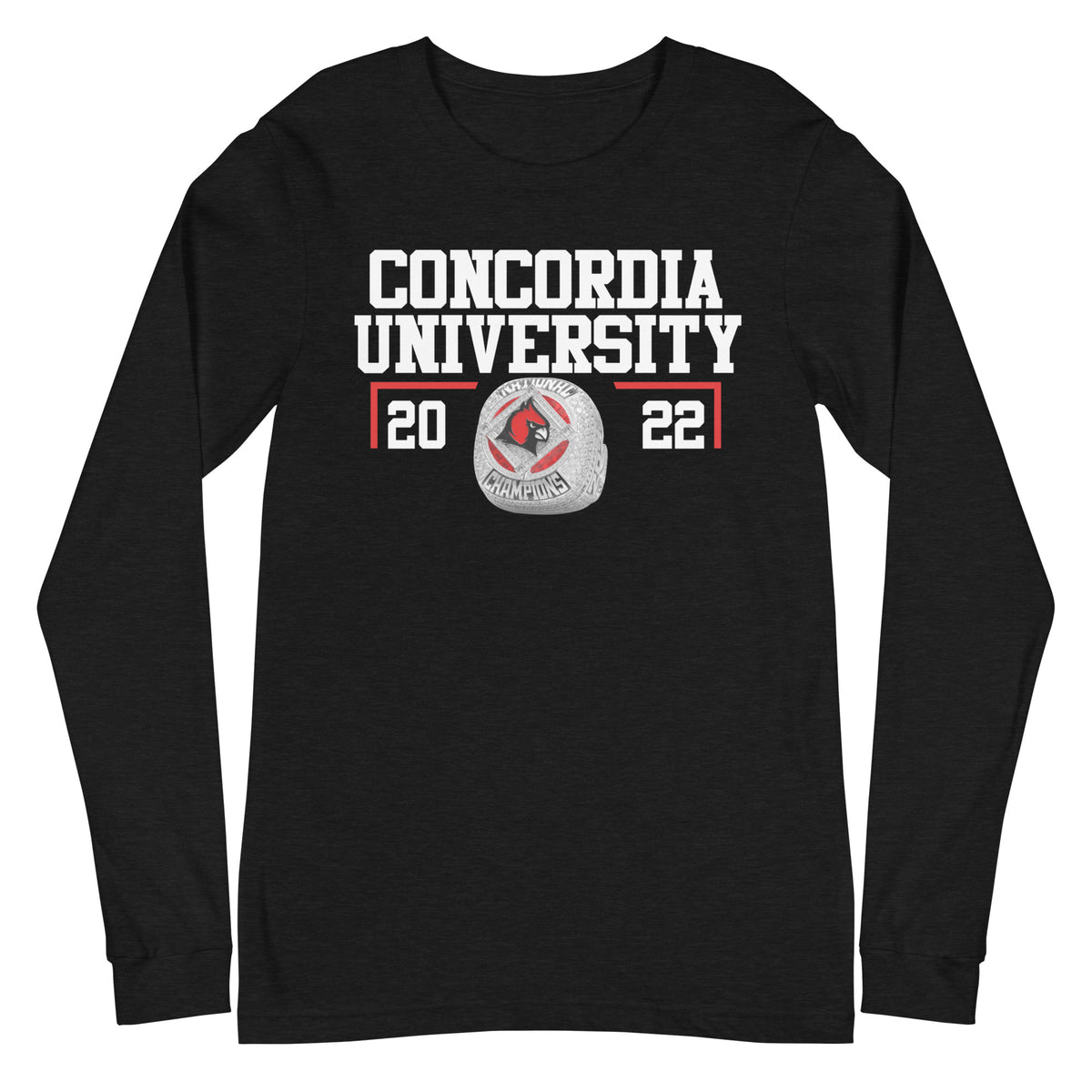 Concordia University Ann Arbor 2022 National Championship Ring Unisex Long Sleeve Tee